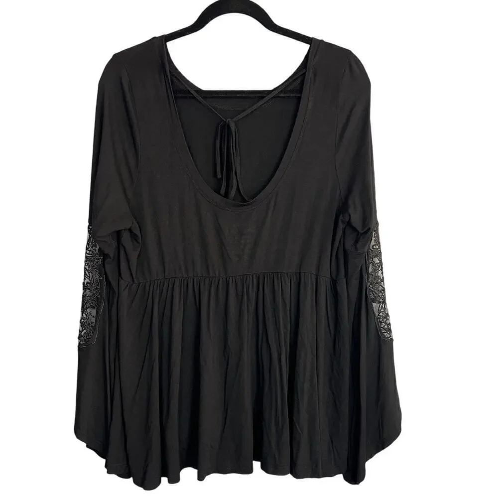 Torrid Belle Sleeve Super Soft Knit Blouse Size 0